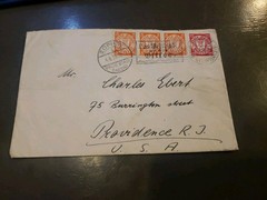 1939 Danzig Germany Cover To USA Slogan Cancel 2