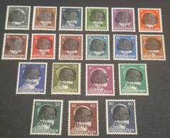 German Occupation 1941 Hitler Local Berga Saxony ** MNH Full Set