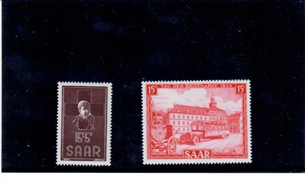 Germany Saarland.2 Stamps MNH.Mi.No.s 349-350.