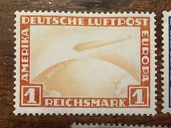 Germany #C35-7 GRAF ZEPPELINS COMPLETE MINT Set RED ORANGE 1 !!