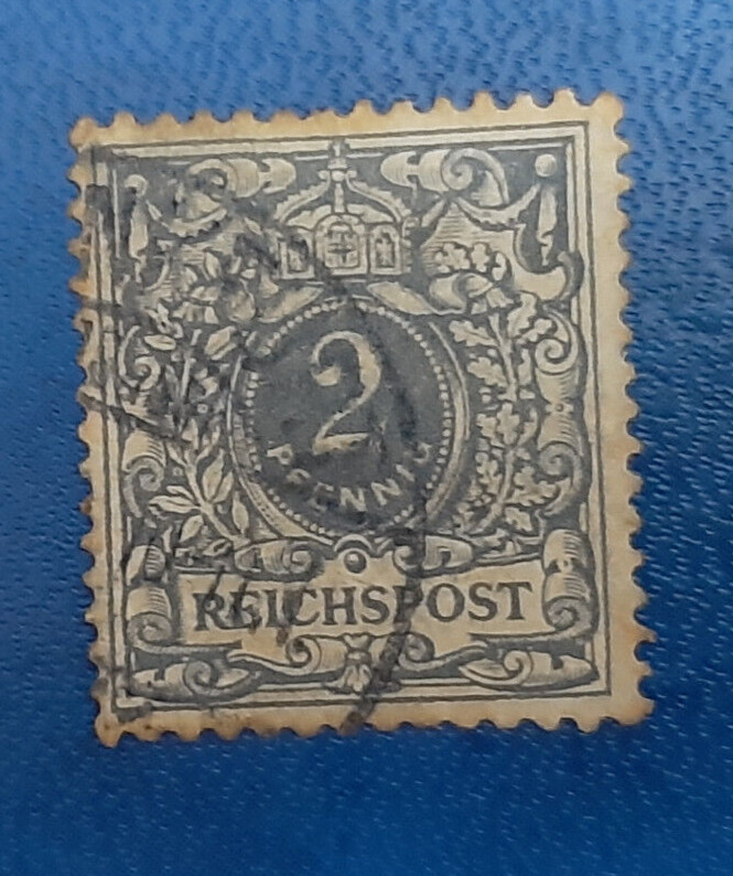 Stamp Germany Deutsches Reich 2 Pfennig 1889 Crown & Eagle Mi. Nr. 52 (23981)