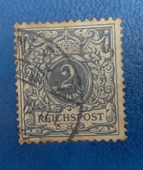 Stamp Germany Deutsches Reich 2 Pfennig 1889 Crown & Eagle Mi. Nr. 52 (23981)