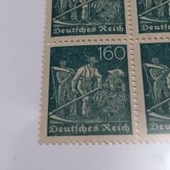Lot of Weimar Republic Stamps from 1920s Germany, including 40 Pfennig Stamps