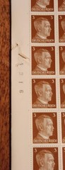 Lot of 1000 WWII Germany Hitler Stamps MNH – 10 Total Sheets 3 Pfennig