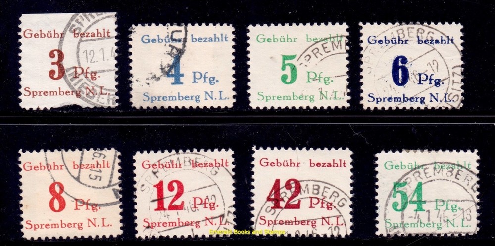 EBS Germany 1946 Locals – Spremberg – Michel 7A-14A – Used – (u1