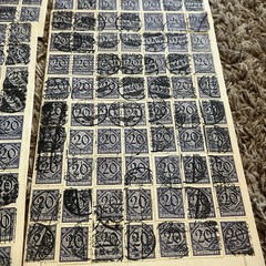 GERMANY LOT 20pf DIENSTMARKE USED STAMPS HOARDER LOT WORLD WAR I