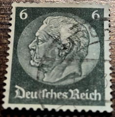 German Deutsches Reich Paul Von Hindenburg 16 Stamp Set – 1933
