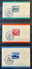 1939 German Stamps set on Special Cards Special Cancel – Cars Race Berlin /322