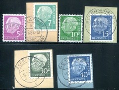 GERMANY 1954 179-260y used HEUSS LUMOGEN FLAWLESS OPINION BPP 450€(Z8180