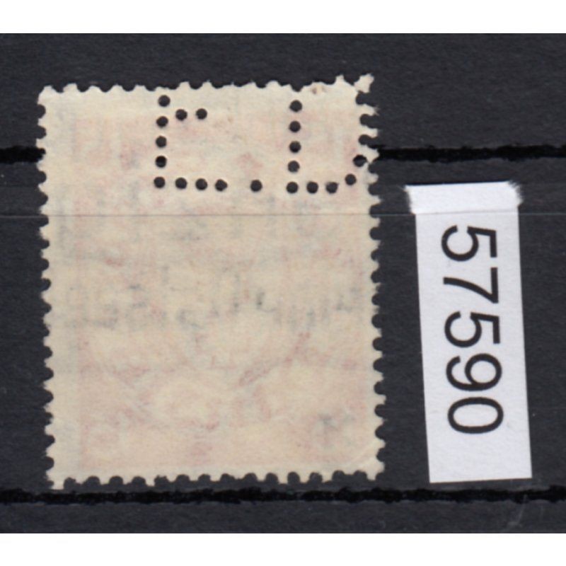 Danzig stamped COMPANY PERFIN Eugen Davidson