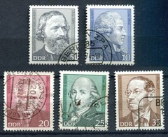 Germany – DDR : Famous men set from 1974 – CTO