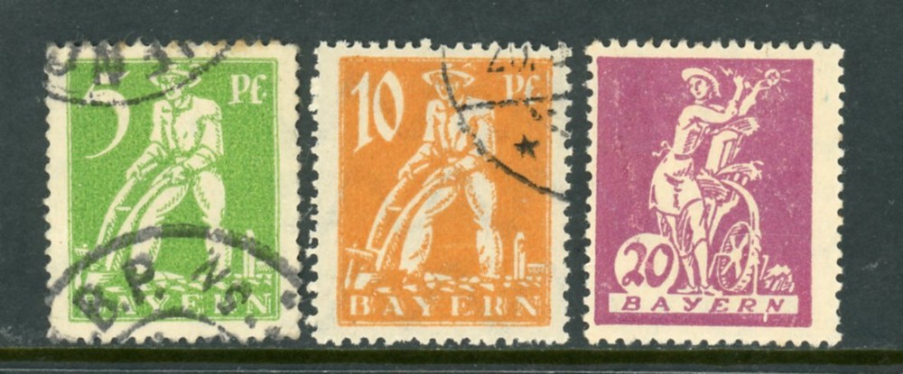 BAYERN between # 238-241 , / 22-8-1w / used/Mint