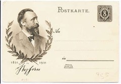 Germany 1931 8 pf Dr von Stephen Postal Stationery Postal Card H&G 191