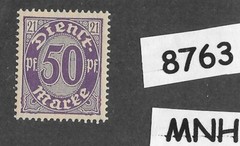 MNH stamp Sc LO7 Weimar Republic 1920-1921 Official Germany Post WWI #8763