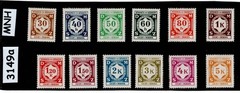 MNH stamp set 001-012 1941 Third Reich officials BaM Germany occupation #3149a