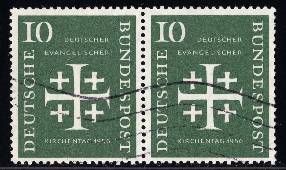 Stamps Germany, Scott # 744 used pair