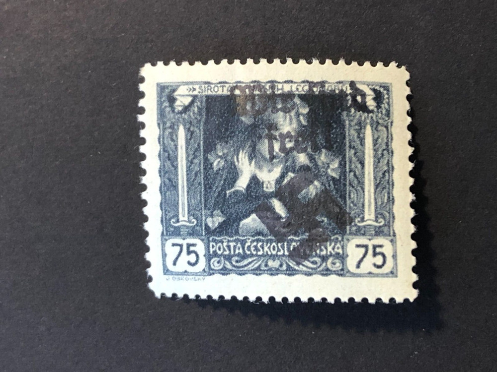 SUDETENLAND WWII-GERMAN OCC. Local ovpt (OSTRAU) 75 h. MNH /s2 #126