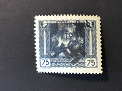 SUDETENLAND WWII-GERMAN OCC. Local ovpt (OSTRAU) 75 h. MNH /s2 #126