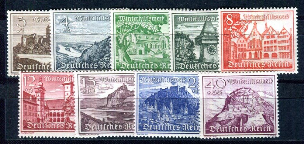 GERMANY 1940 730-738 * VERY BEAUTIFUL SET (06505
