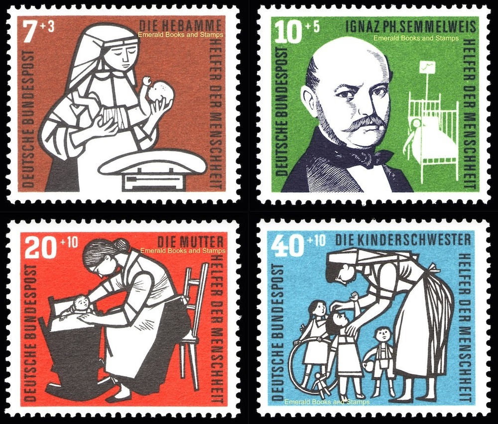 EBS Germany BRD 1956 – Welfare – Child Care – Michel 243-246 – MNH** – cv $33
