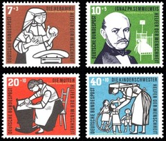 EBS Germany BRD 1956 – Welfare – Child Care – Michel 243-246 – MNH** – cv $33