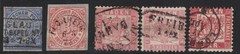 German States Lot of 5 Used -Small Faults- CV 8$
