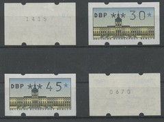 Germany Berlin 1987 ATM mix of low and high values including control numbers MNH