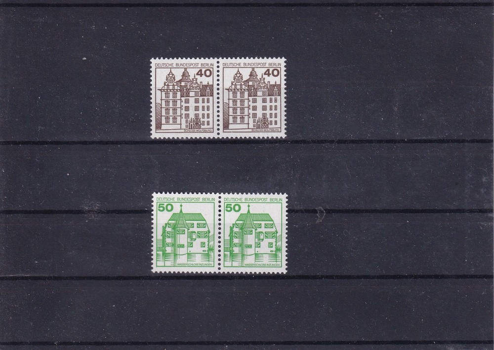 Berlin MNH ** 614-5 horizontal pairs from Castles set