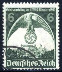 1935 Germany Third Reich Eagle & Swastika SC#466 A85 Used