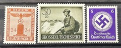 German Stamps Third Reich WWII officials lot of 3 swastika etc MNH Mint /199