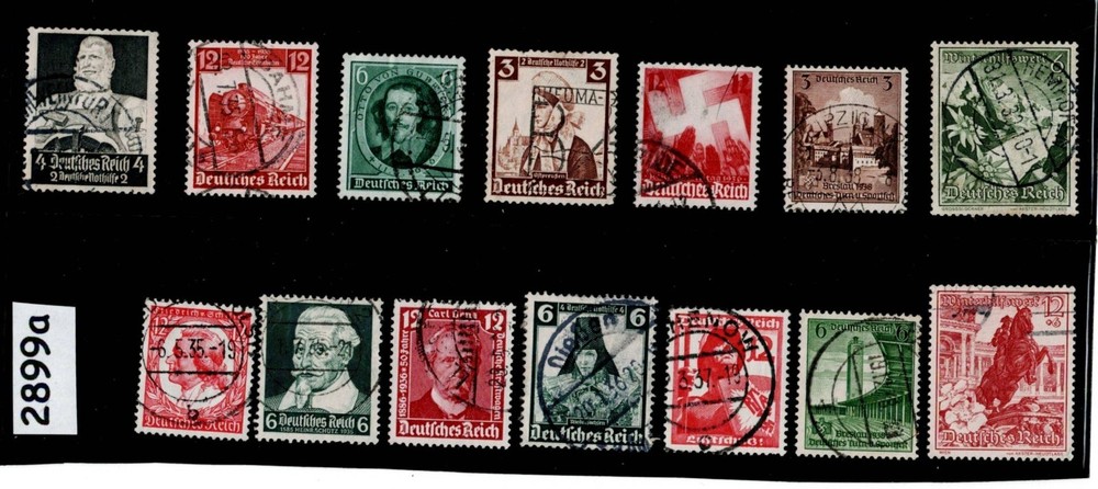 Stamps Regular postage all pre 1940 Third Reich era 1933-1945 Germany #2899a