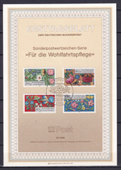 Bundesrepublik ETB 1259-62 Scott B636-9 Flowers