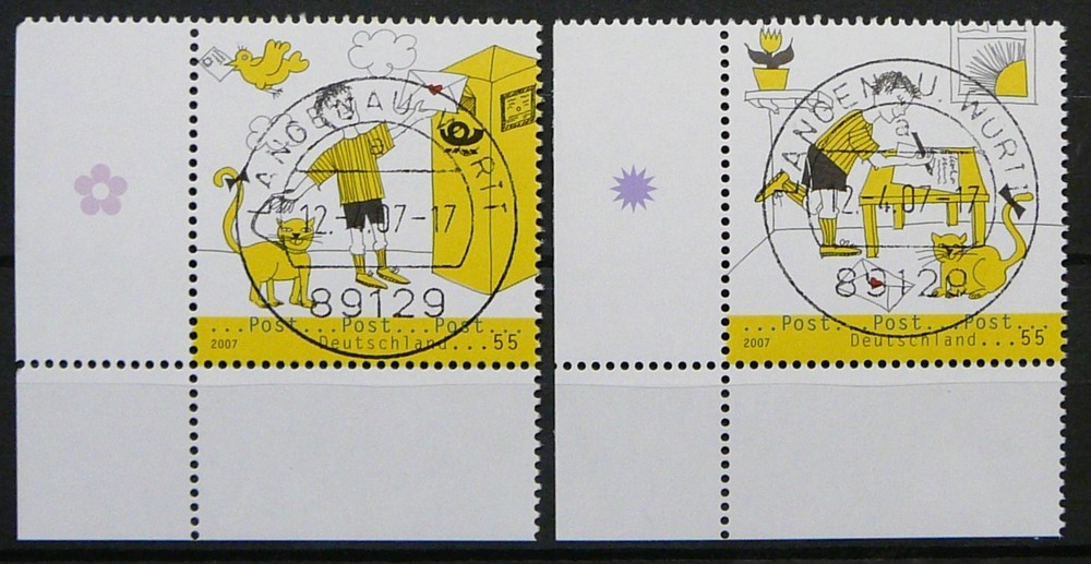 Germany stamps – Post 2007 – CTO.