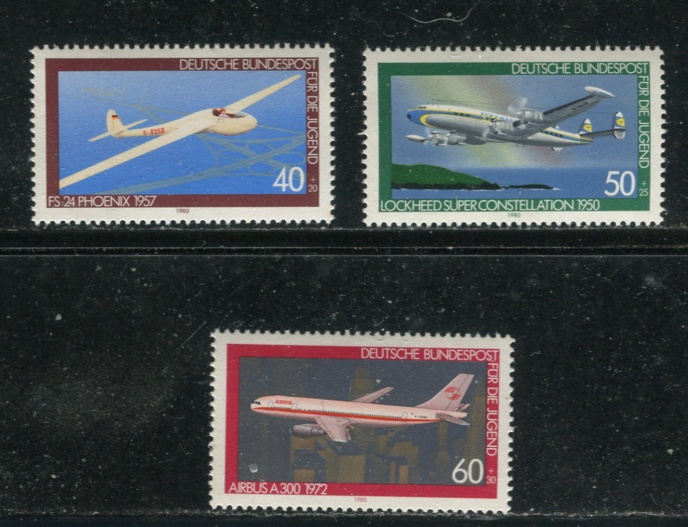 JJ25 Germany Stamps Scott # Airplanes Mint NH