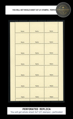 REPLICA of Sheet TOGO (BRITISH) 1914 Inverted ovp