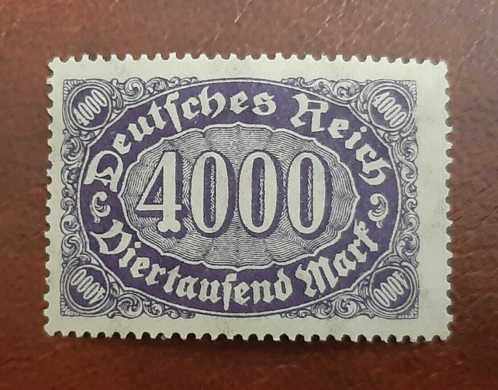 Germany Stamps Deutsches Reich 4000 Mark Mi. Nr. 255 (18454)