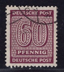 Allied occupation SBZ Michel No. 137 times stamped