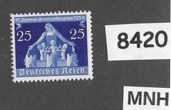 MNH stamp 1936 Sc 476 Germany International Congress of Reich cities #8420
