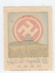 GERMANY 3rd REICH NSAP DENMARK VERY SCARCE PARTY LABEL PERFECT MNH