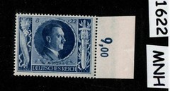 MNH stamp Sc B233 Adolf Hitler 1943 54th Birthday WWII Germany #1622