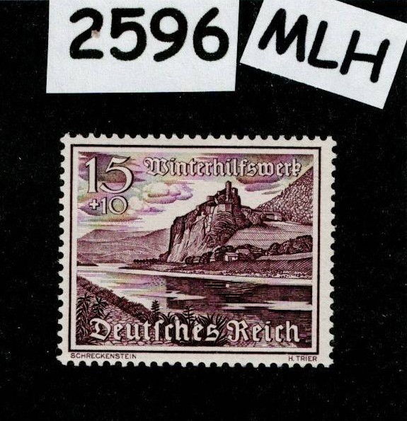 Mint MLH stamp Scott B166 1939 Winter relief Culture fund Germany #2596