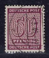 Allied occupation SBZ Michel No. 137y stamped