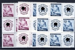 Bohemia Red Cross 62/63 Four Decorative 9er-Blocks MNH Mint (CA9969