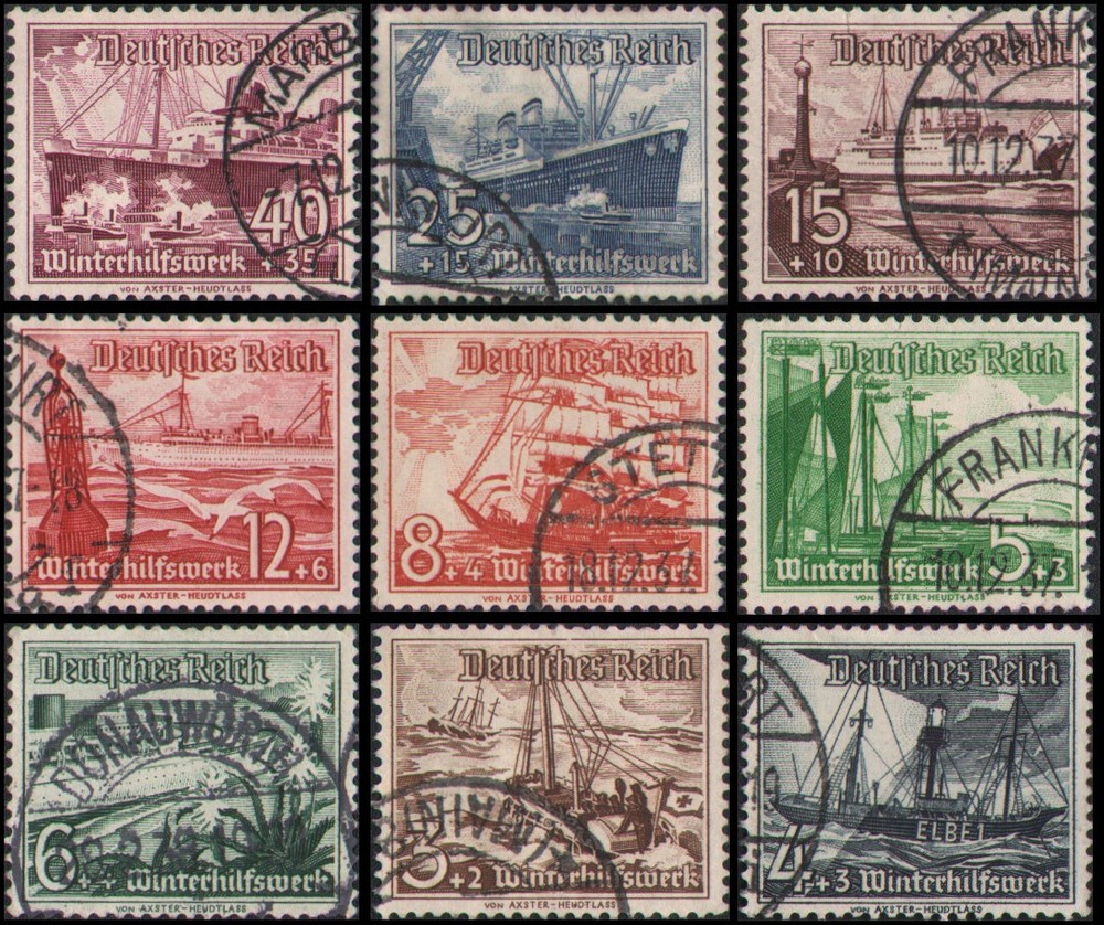 Germany #B107-B115 set Used