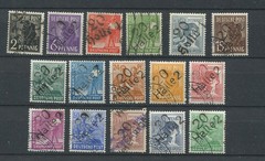 Germany – AMG – Soviet Zone : District stamps set from 1948 – used / CTO