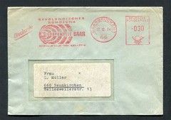 Germany – BRD : Company cover from 1974 – Saarbrücken 1 – machine franking used