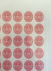 Brunswick Germany 1865 SHEET MINT MNH Braunschweig State Alt Deutschland Bogen ,