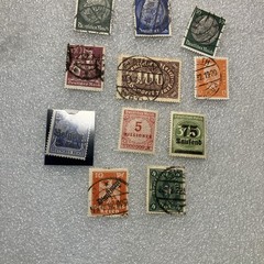 11 Vtg. USED Deutsches Reich/Germany Hindenburg Stamps; 1920- 1945; $1 Ships.