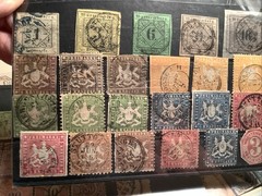 WURTTEMBERG, WERTEMBERG CLASSICS. 1851-1865 German States lot of 23 Stamps