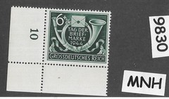 MNH stamp Sc B288 / 1944 Third Reich Stamp collectors‘ day Brief Marke #9830
